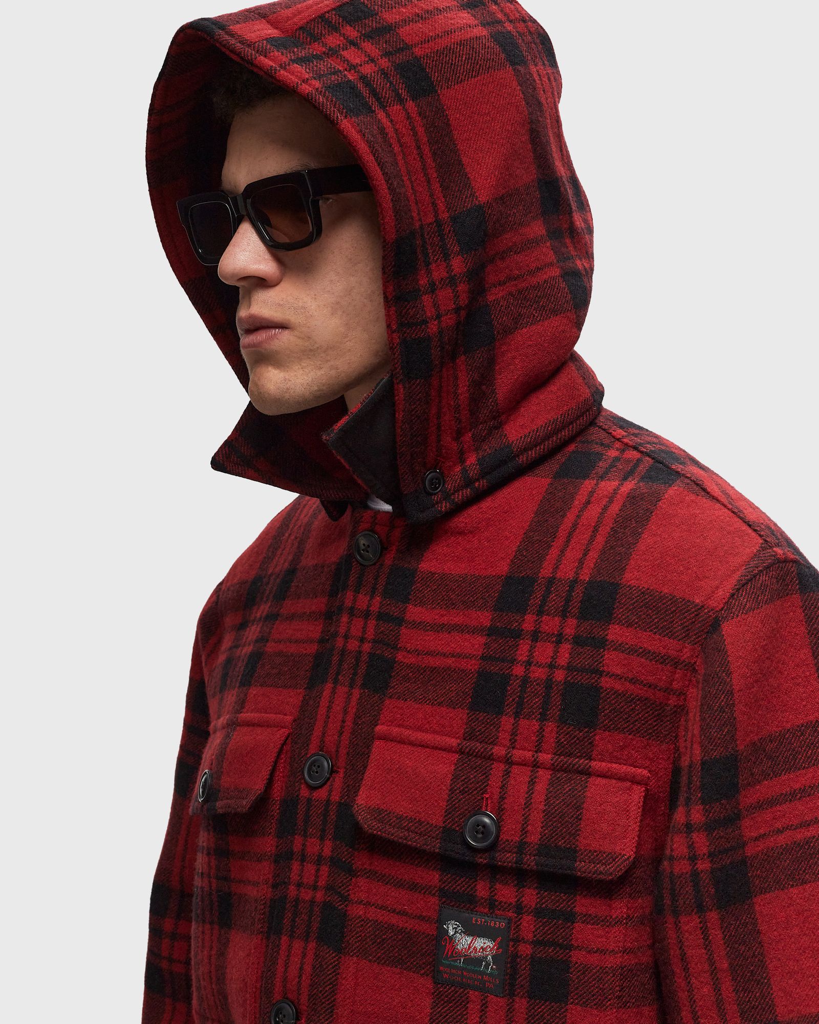 BLACK LABEL - PLAID CRUISER HOODED JACKET