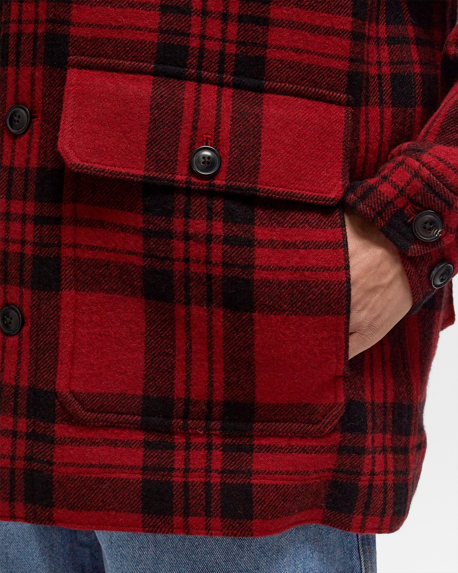 BLACK LABEL - PLAID CRUISER HOODED JACKET