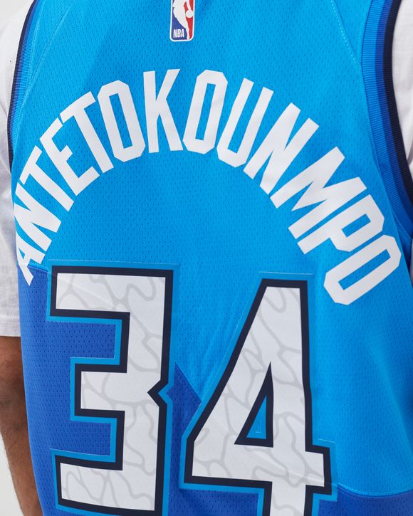 Nike Milwaukee Bucks City Edition Swingman Jersey Giannis Antetokounmpo  Blue