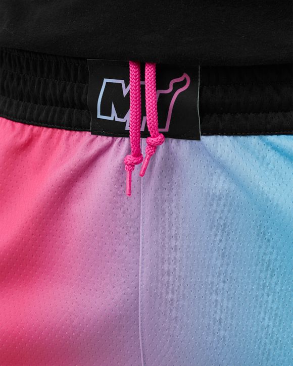 Nike Miami Heat City Edition 2020 NBA Swingman Shorts Red - LASER  FUCHSIA/BLUE GALE/BLACK