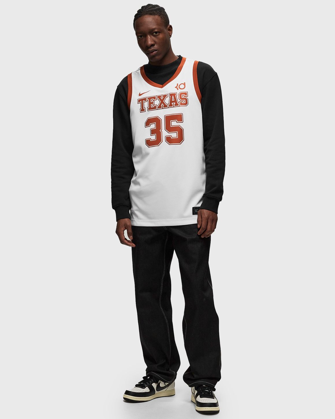 Nike College Jersey Texas Limited Kevin Durant 35 White BSTN Store