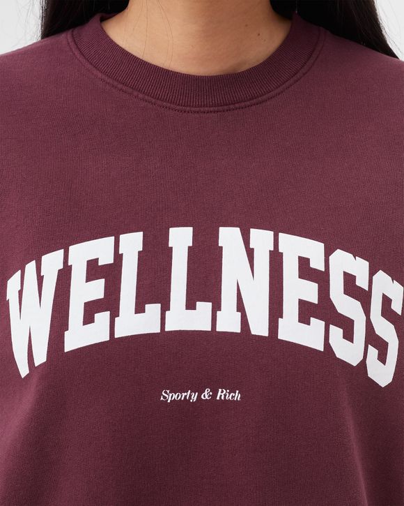 スウェット・トレーナー Sporty & Rich Wellness Ivy Man to Man Navy Sports Red CR662N Wellness Ivy Crewneck - Navy/Red – Sporty & Rich