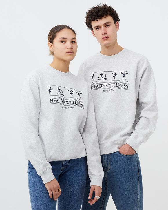 Sporty & Rich HEALTH & WELLNESS トレーナー HWCNY Hoodie - Faded Black/White – Sporty & Rich