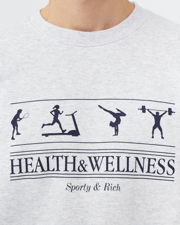 Sporty & Rich Health & Wellness Crewneck Grey | BSTN Store