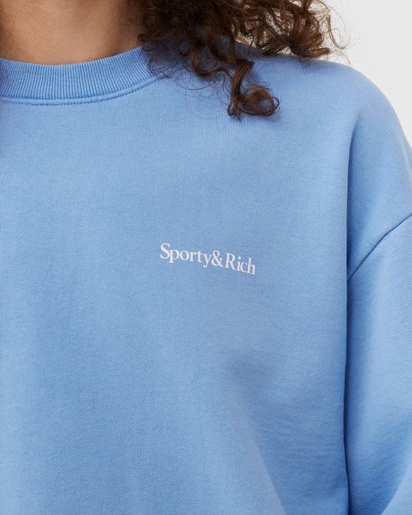 スウェット・トレーナー Sporty & Rich Water Drink Crewneck CR472PW Sporty & Rich Drink More Water Crewneck Blue | BSTN Store