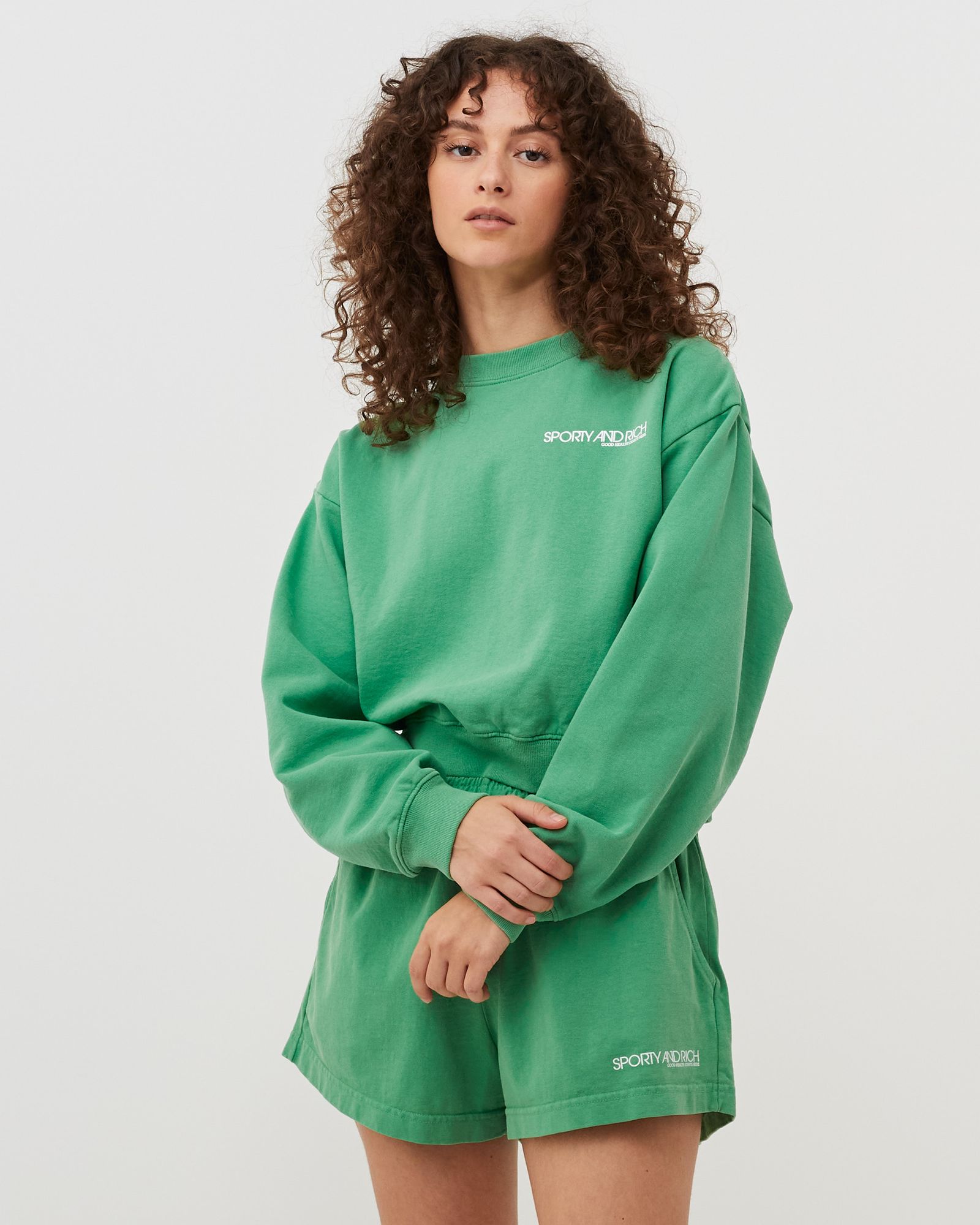 Disco Cropped Crewneck