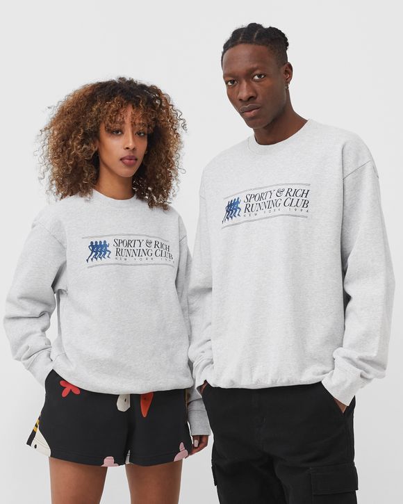 Sporty & Rich 94 Running Club Crewneck Grey | BSTN Store