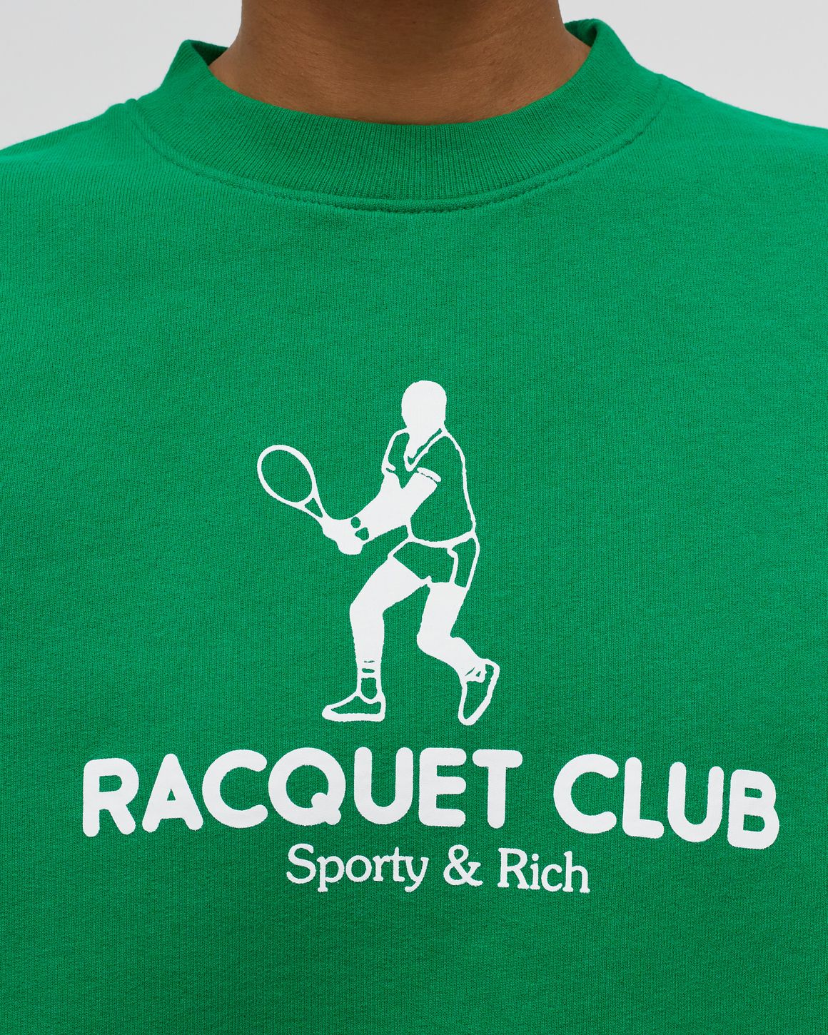 スウェット・トレーナー Sporty & Rich Racket Club Man to Man Green CR654GS CR654GSSS eyJidWNrZXQiOiJic3RuLWltYWdlLX