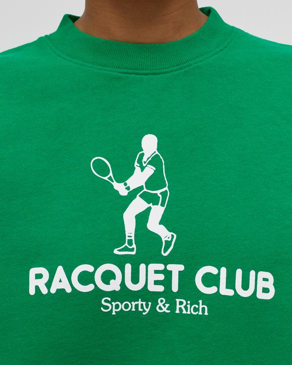 ★Sporty & Rich★ Racquet Club Sweatshirt Grass CR654GS CR65 LARACQUETCLUBCREWNECKVERDE1.