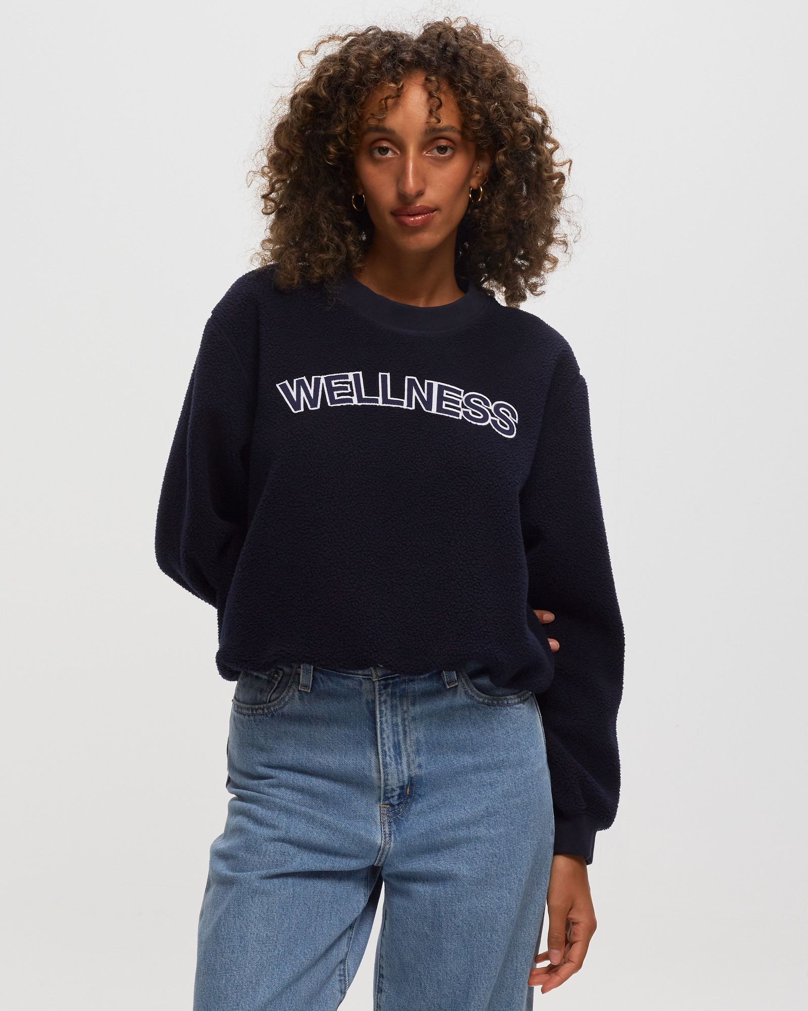 WMNS Sherpa Fleece Cropped Crewneck