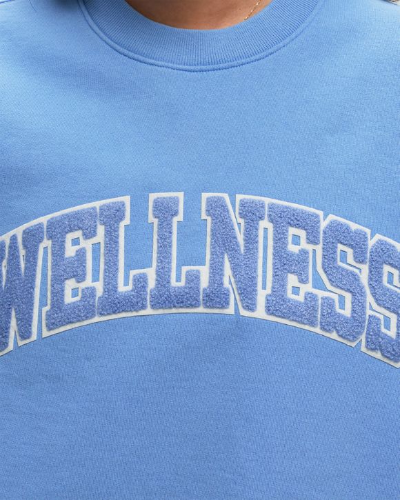 Sporty & Rich Wellness Boucle Crewneck Blue - Hydrangea