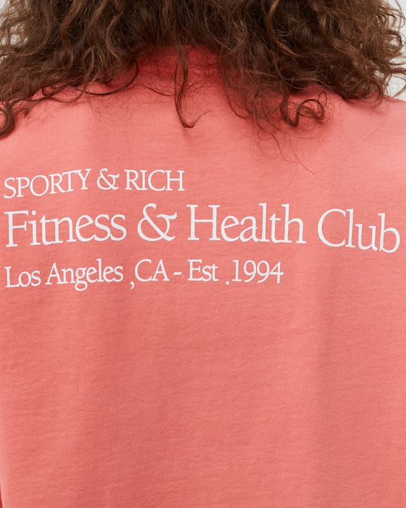 Sporty & Rich Fitness & Health Club Crewneck Red | BSTN Store