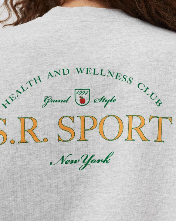 Sporty & Rich Wimbledon Crewneck Grey | BSTN Store