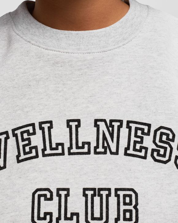 スウェット・トレーナー Sporty & Rich Wellness Club Man to Man Gray CR761HG CR761HGS Sporty & Rich Wellness Club Flocked Crewneck Grey | BSTN Store