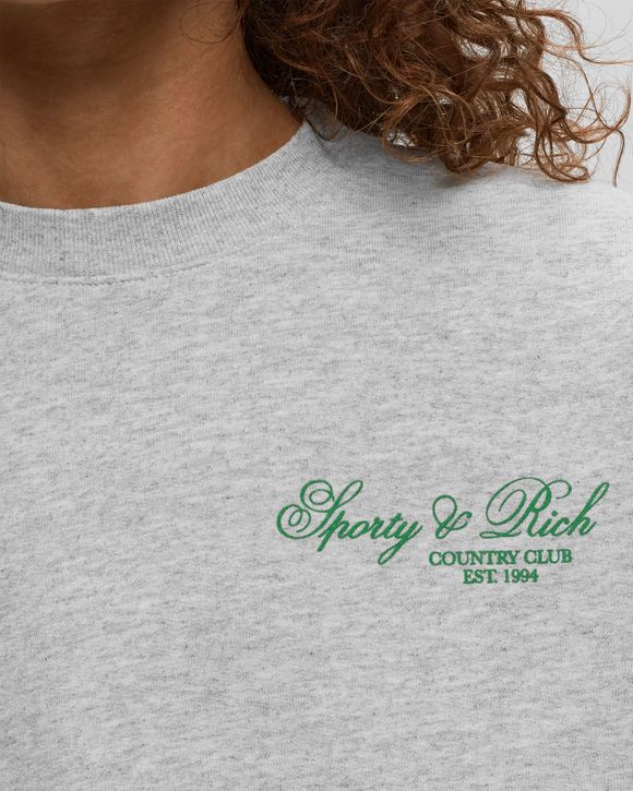 スウェット・トレーナー Sporty & Rich Unisex VILLA Sweatshirt CR844HG Sporty & Rich VILLA CREWNECK Grey | BSTN Store