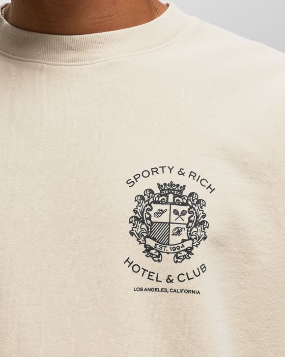 Sporty & Rich HOTEL CREWNECK Beige | BSTN Store