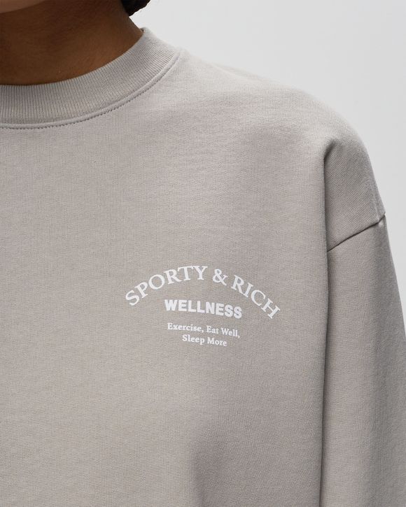 ★Sporty & Rich★ Wellness Studio Man to Man Dove CR866DV CR Sporty & Rich WELLNESS STUDIO CREWNECK Beige | BSTN Store