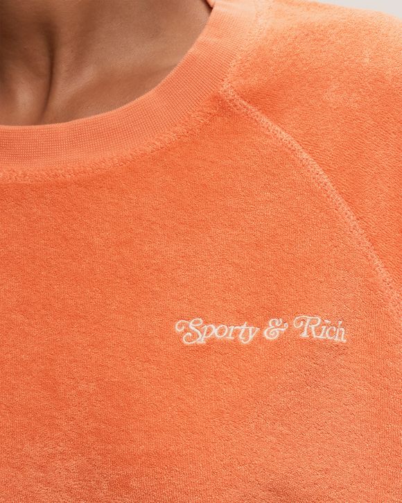 スウェット・トレーナー Sporty & Rich New York Tennis Club Man to Man Melon CR971ML Sporty & Rich New York Tennis Club Raglan Terry Crewneck