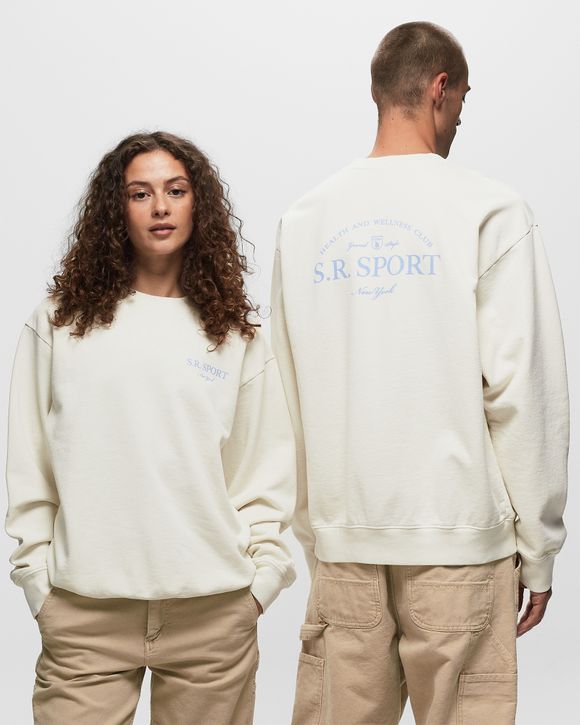 ★Sporty & Rich★ Optional additional price Wimbledon crew n Sporty & Rich Wimbledon Crewneck SWEATSHIRT White | BSTN Store