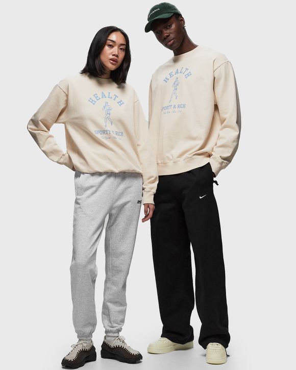 ★Sporty & Rich★ NY Running Club Logo Print Sweatshirt Crea Sporty & Rich 94 Running Club logo-print Sweatshirt | Grey