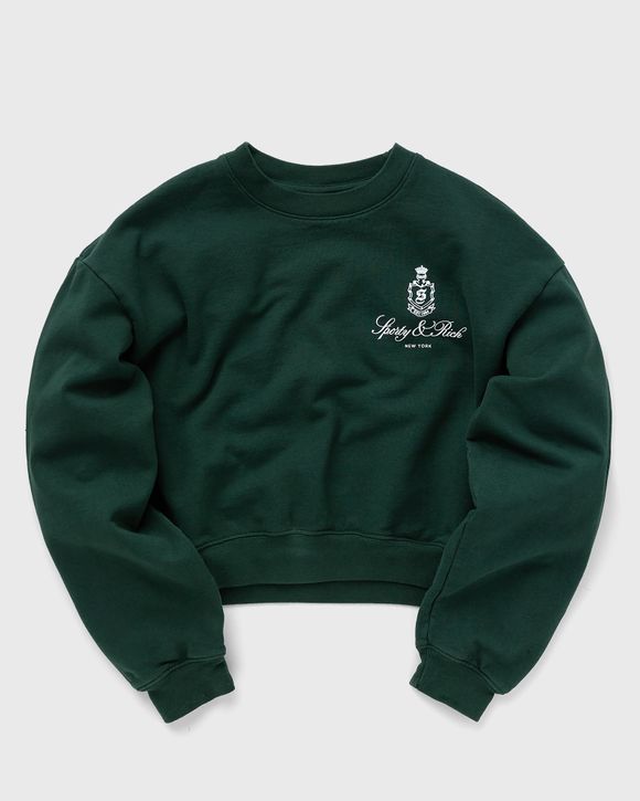 Sporty & Rich Vendome Cropped Crewneck Green | BSTN Store