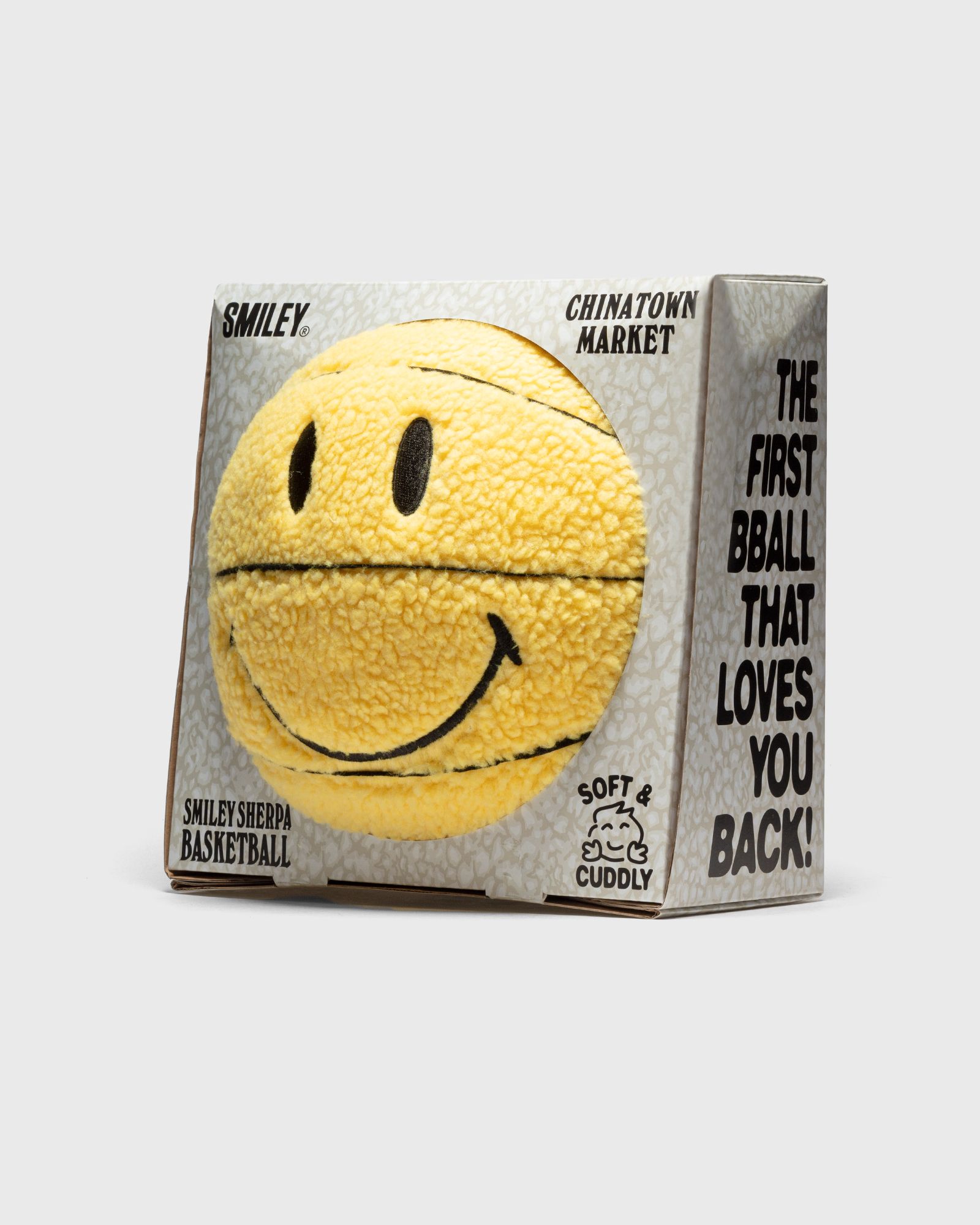 Smiley Sherpa Basketball Pillow