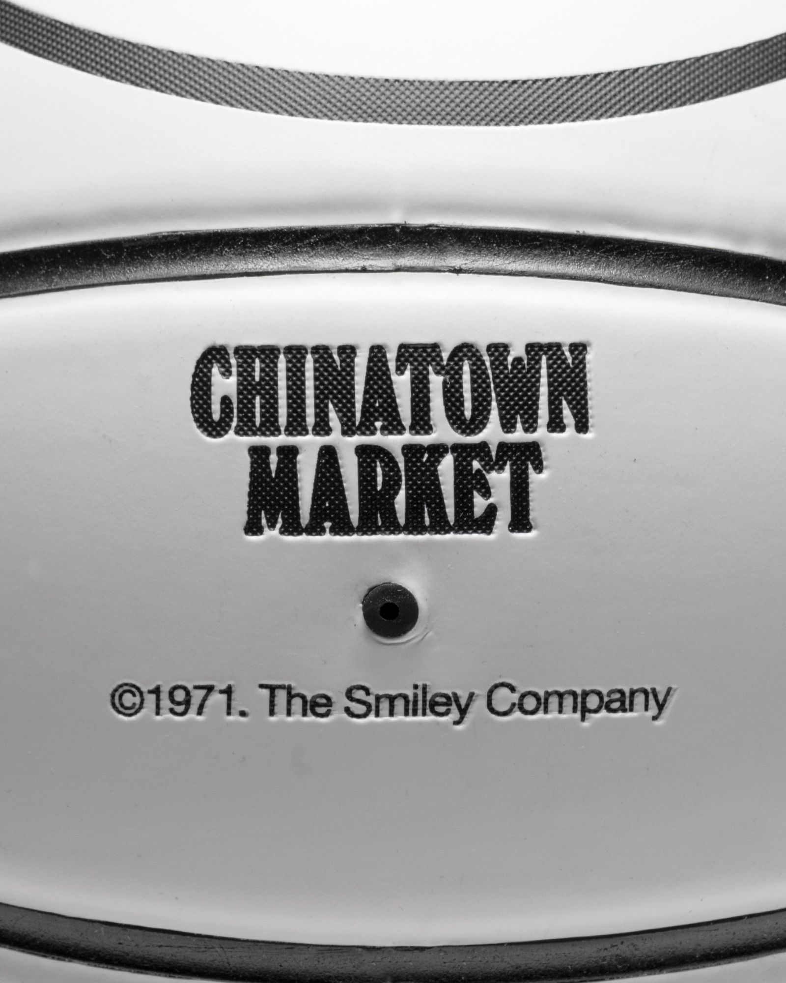 White SMILEY Basketball