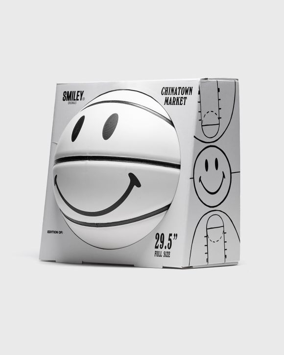 White SMILEY Basketball