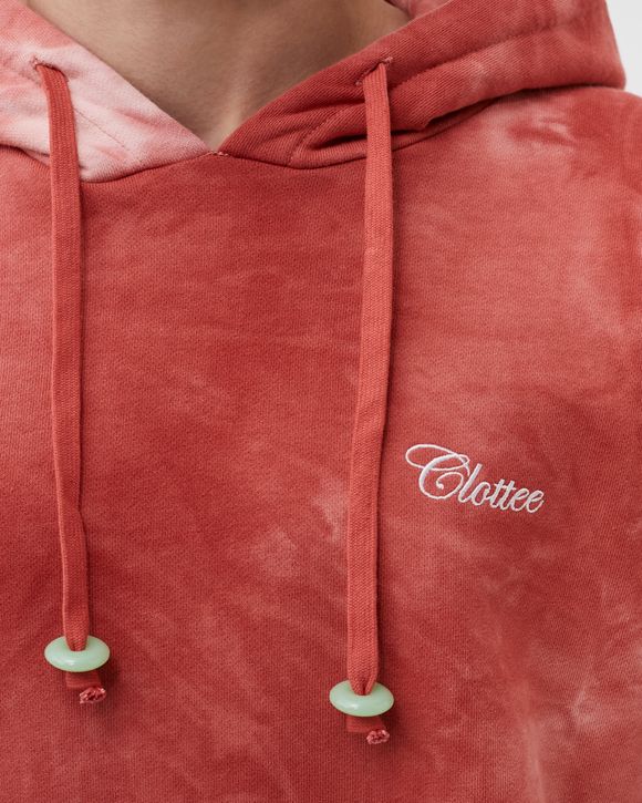 Clottee SCRIPT TIE DYE HOODIE Red | BSTN Store