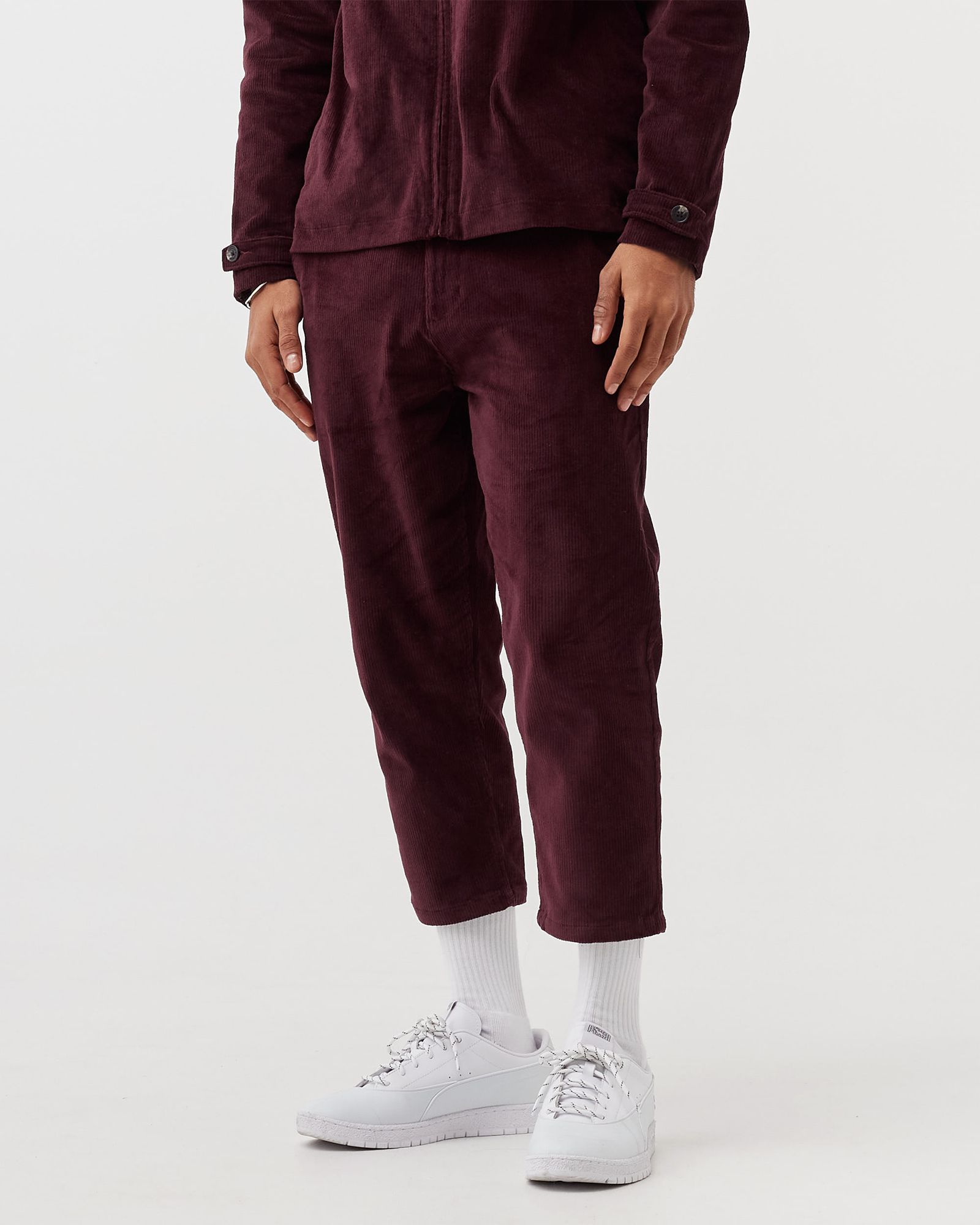 VELVET TAPEPED PANTS