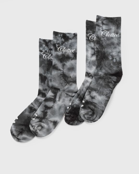 SCRIPT TIE DYE SOCKS (2 PAIR SET)