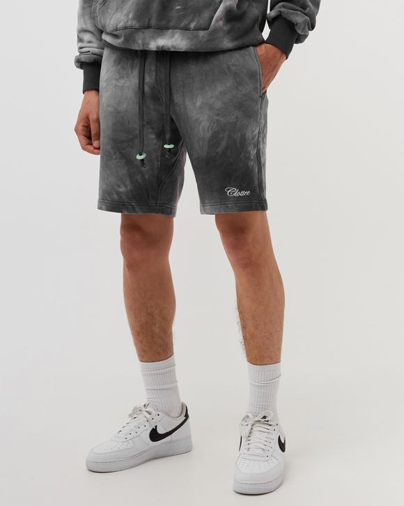 SCRIPT TIE DYE SWEATSHORTS