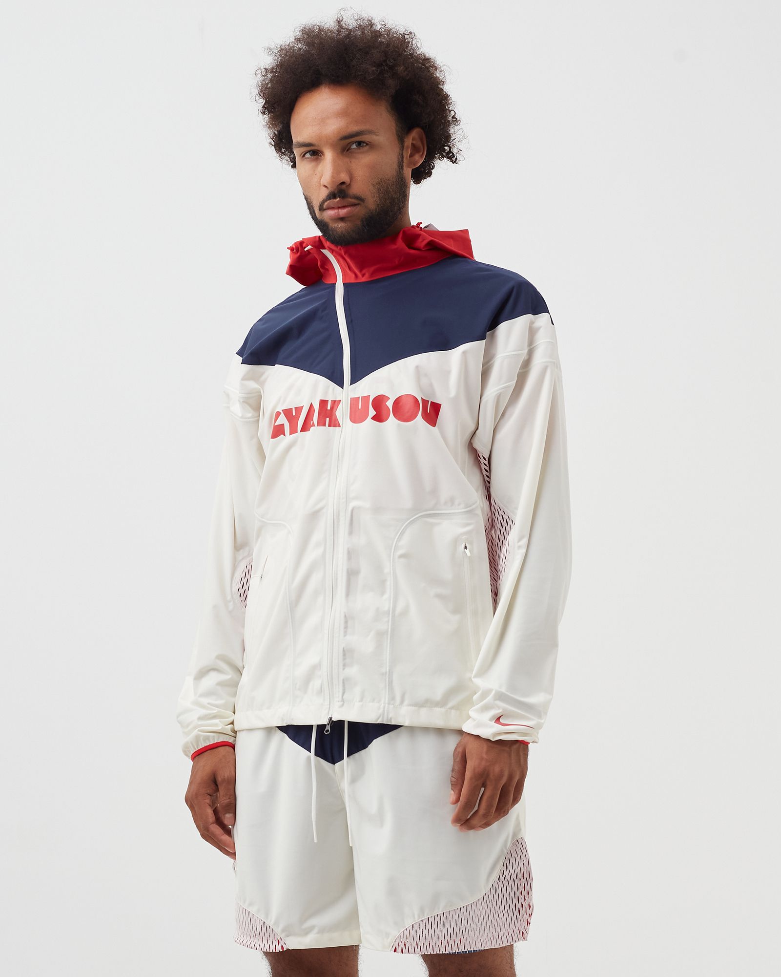 希少サイズGYAKUSOU GIZ FOODIE JACKET // XXL Undercover x Nike Gyakusou Packable Giz Pattern Light Jacket