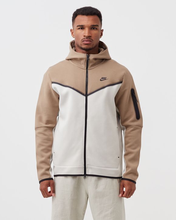 Nike Sportswear Tech Fleece Full-Zip Hoodie Brown Basalt/Pecan/Chile Red/Black