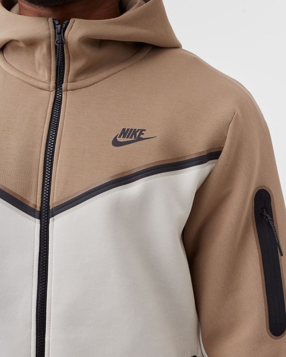 Nike Sportswear Tech Fleece Full-Zip Hoodie Brown Basalt/Pecan/Chile Red/Black