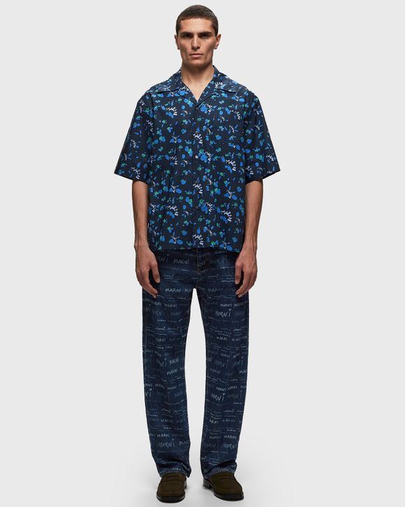 Marni floral-print shirt - Blue