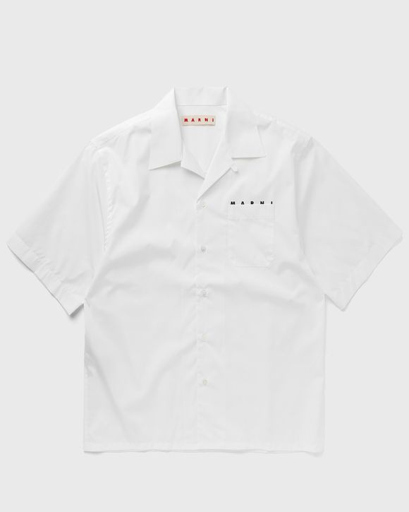 Kenzo Kids logo-print bowling shirt - White