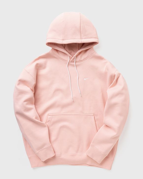 Nike Nikelab Solo Swoosh Fleece Hoodie Pink - BLEACHED CORAL/WHITE