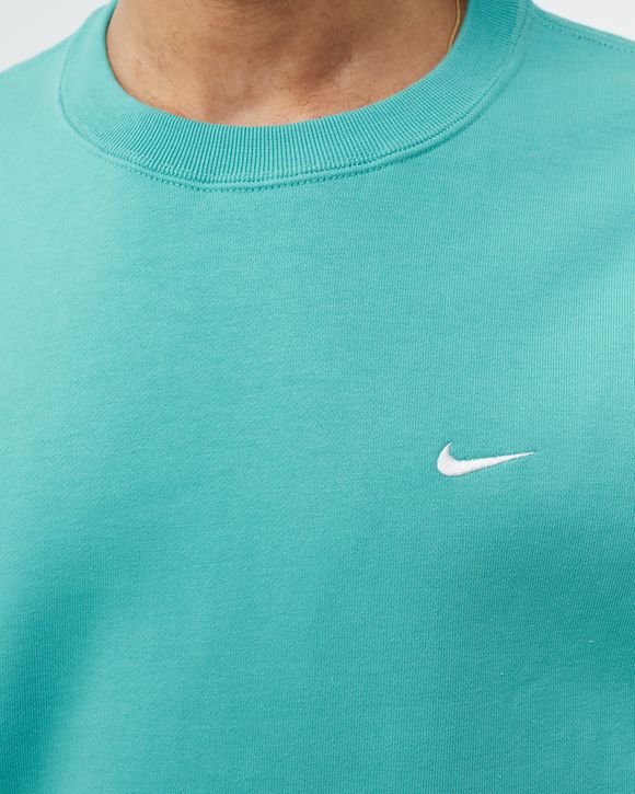 Nike NikeLab Solo Swoosh Fleece Crew Blue - WASHED TEAL/WHITE