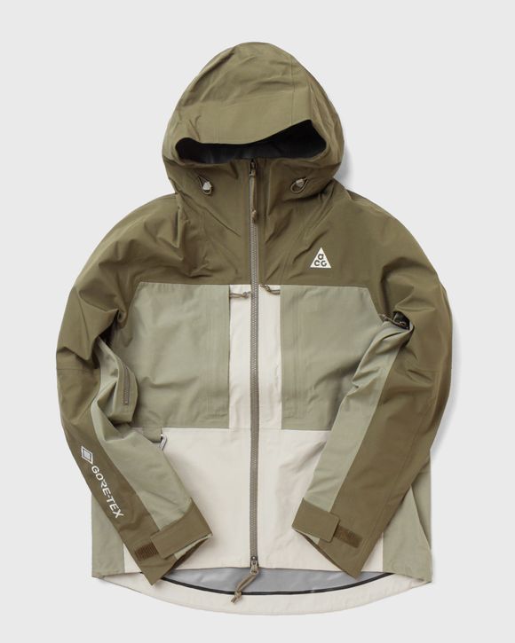 Nike WMNS ACG GORE-TEX 'Misery Ridge' Hooded Jacket Brown - Medium Olive /  White