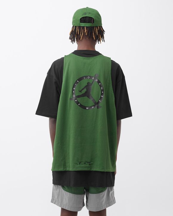 Jordan Air JORDAN x Off-White SHORTSLEEVE TOP Green - FOREST  GREEN/BLACK/BLACK