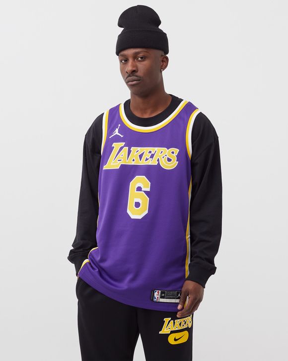 Men's Los Angeles Lakers Statement Edition Jordan Dri-Fit NBA Swingman Jersey in Purple, Size: XS | DO9530-505