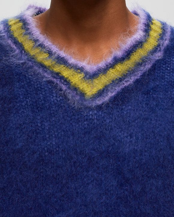 Marni V NECK SWEATER Blue | BSTN Store