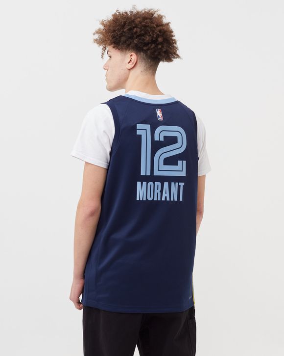 Unisex Nike Ja Morant Navy Memphis Grizzlies Swingman Jersey - Icon Edition