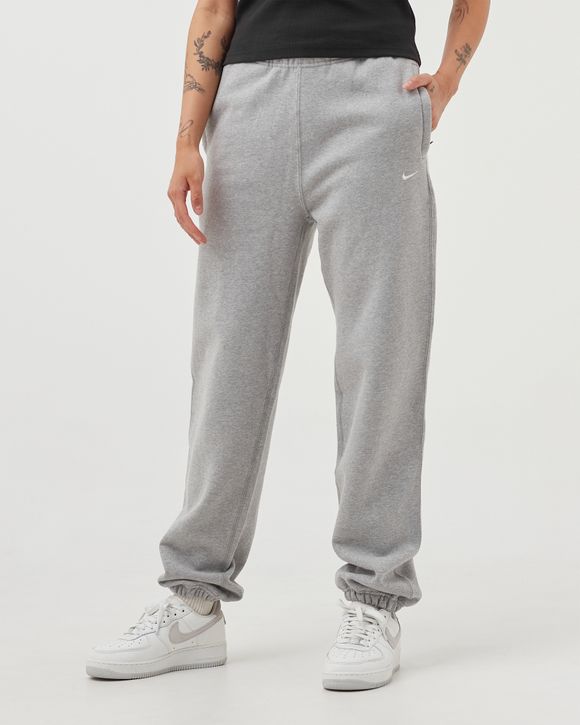 Nike Solo Swoosh Fleece Pants Grey - CornerStreet