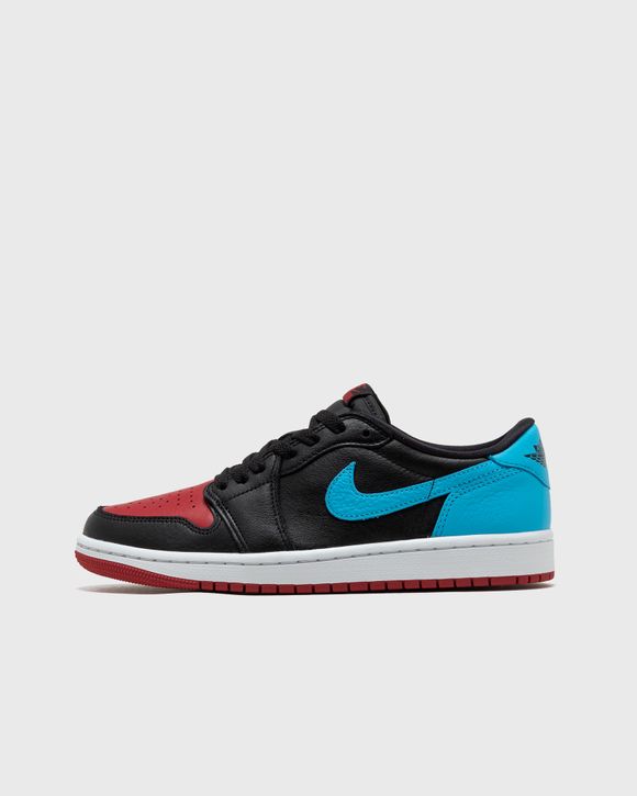 Jordan WMNS AIR JORDAN 1 RETRO LOW OG Multi - BLACK/DK POWDER BLUE-GYM RED