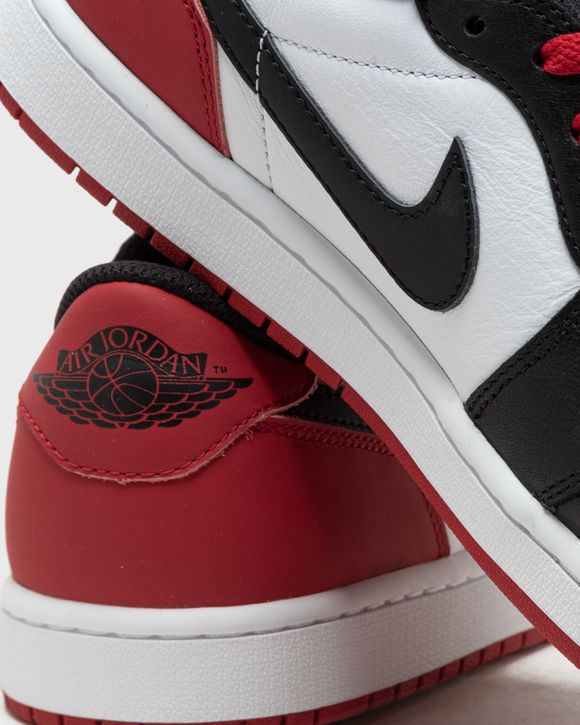 Jordan AIR JORDAN 1 RETRO LOW OG 'Black Toe' Multi - WHITE/BLACK-VARSITY RED