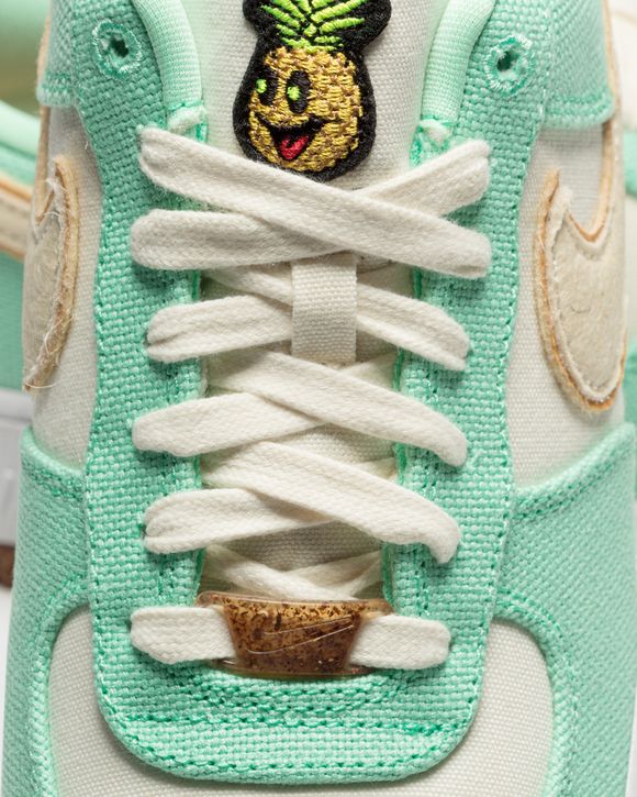 Nike WMNS Air Force 1 07 LX Happy Pineapple Green GREEN GLOW COCONUT MILK METALLIC GOLD