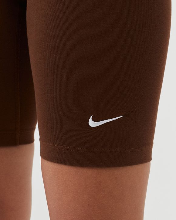 nike brown biker shorts