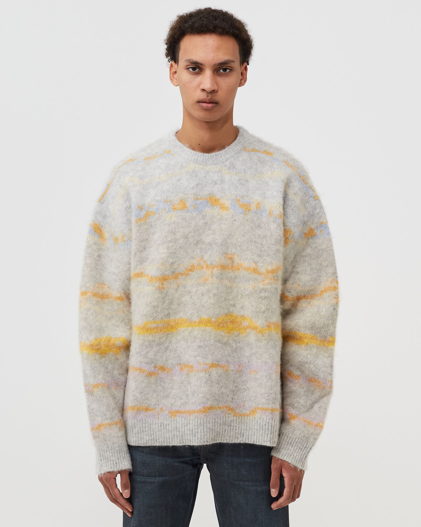 MOHAIR JACQUARD CREW